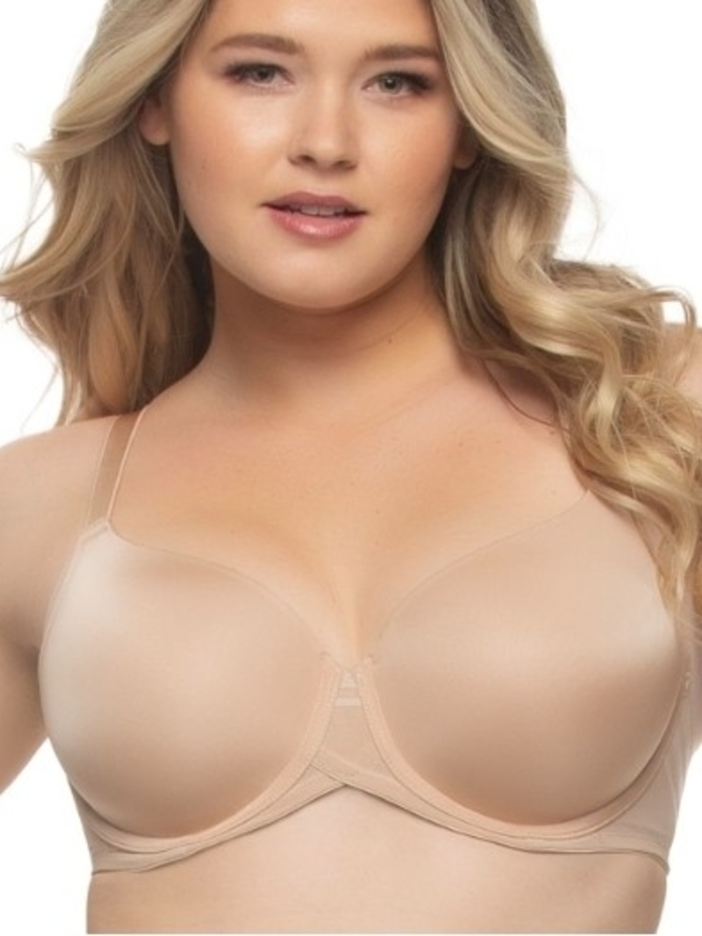 NWT 42DDD 42F FELINA Marvelous Side Smoothing T-Shirt Bra Beige